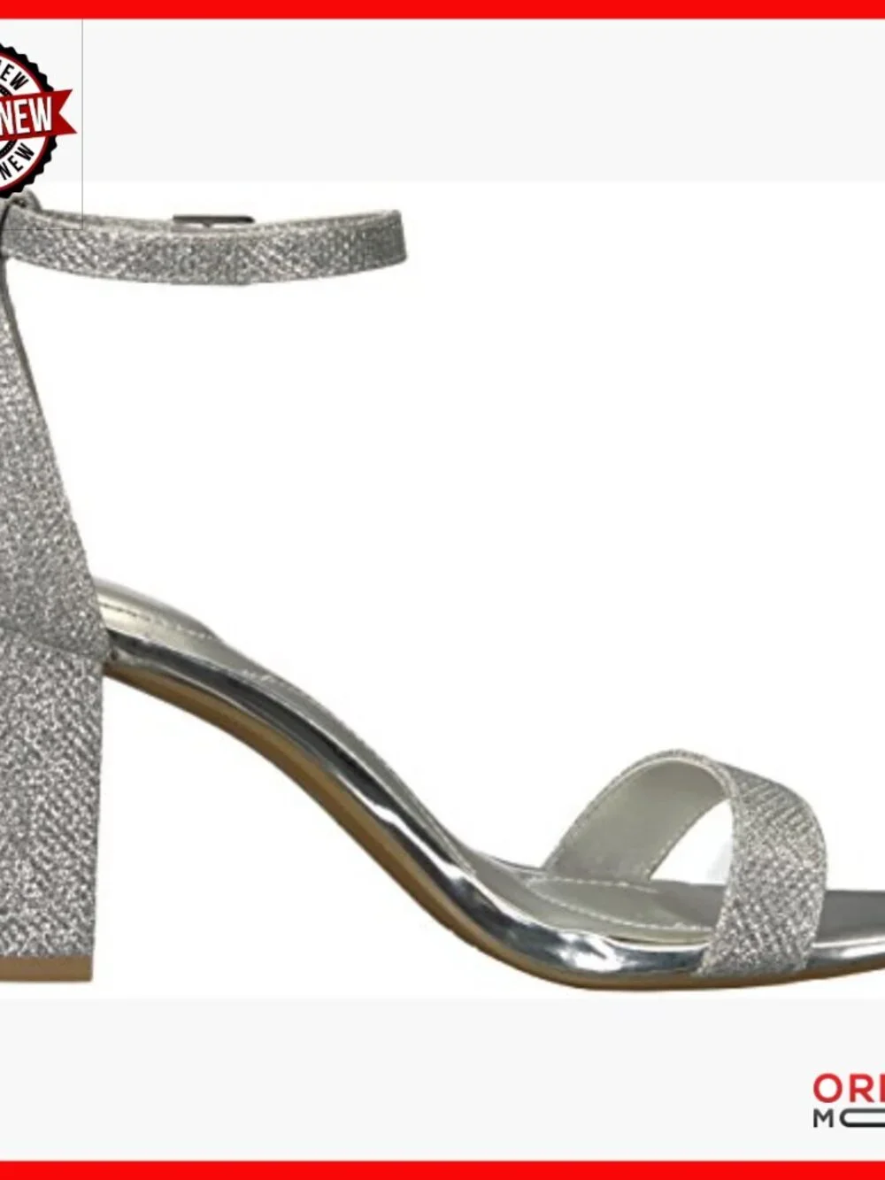 Heeled Sandals with Ankle Strap, Padded Footbed, Flexible Sole